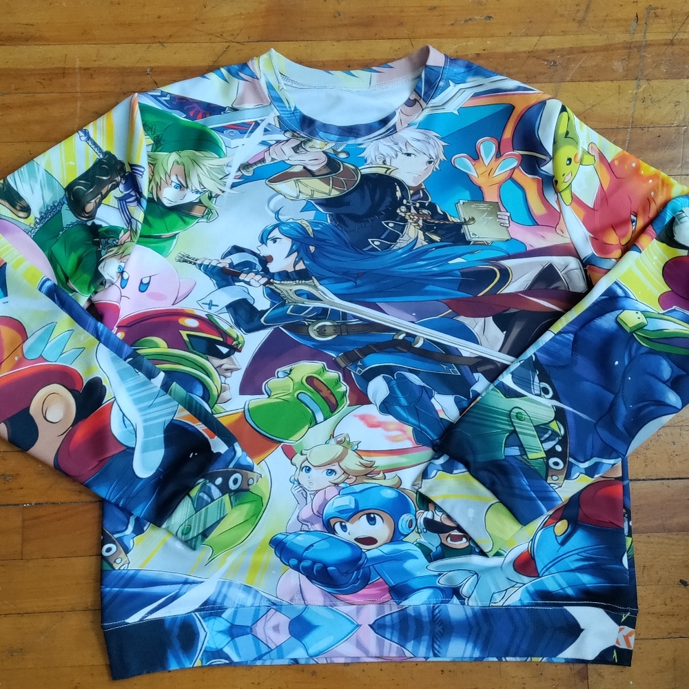 Nintendo Gamer Pullover Sweatshirt Size L/XL